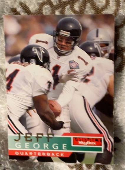 1995 SkyBox Impact #5 Jeff George — front