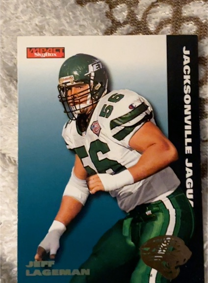 1995 SkyBox Impact #65 Jeff Lageman — front