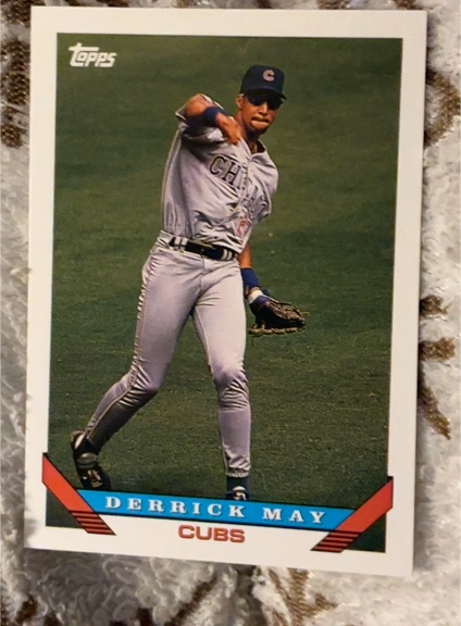1993 Topps #391 Derrick May — front