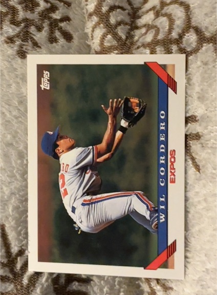 1993 Topps #256 Wil Cordero — front