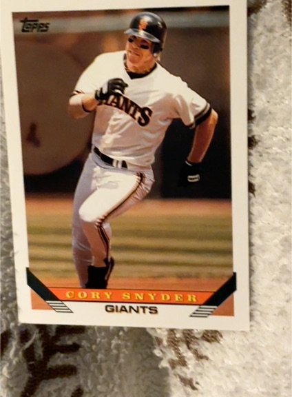 1993 Topps #254 Cory Snyder — front