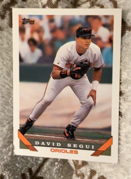 1993 Topps #82 David Segui Baltimore Orioles — front