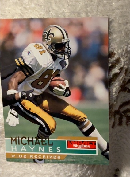 1995 SkyBox Impact #97 Michael Haynes — front