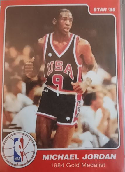 1985 Star #9 Michael Jordan 1984 Gold Medalist — front