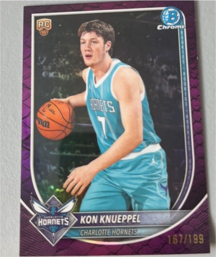 2025-26 Bowman Chrome #BCV-4 Kon Knueppel — front