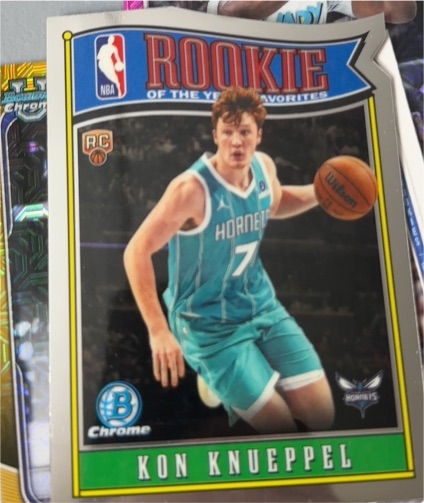 2025-26 Bowman Chrome #RY-4 Kon Knueppel Rookie of the Year Favorites — front