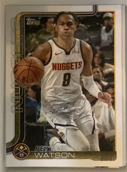 2025-26 Topps #106 Peyton Watson — front