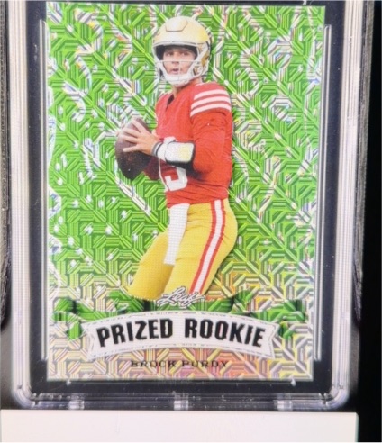 2023 Leaf Metal Prized Rookie #PR08 Brock Purdy — front