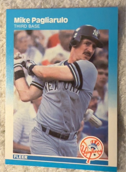 1987 Fleer #107 Mike Pagliarulo — front
