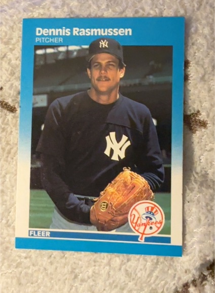 1987 Fleer #110 Dennis Rasmussen — front