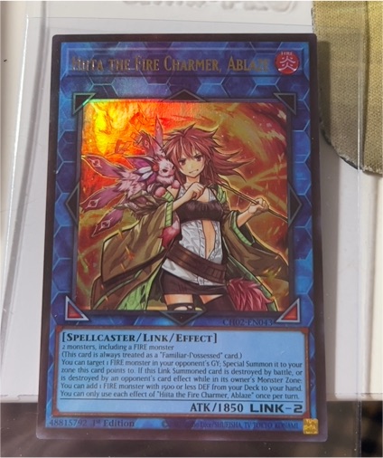 Yu-Gi-Oh! CH02-EN043 Hiita the Fire Charmer, Ablaze — front