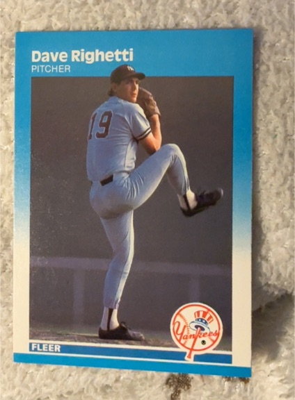 1987 Fleer #111 Dave Righetti — front