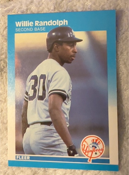 1987 Fleer #109 Willie Randolph — front
