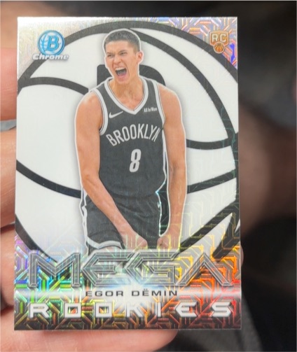 2025-26 Bowman Chrome #MR-8 Egor Demin Mega Rookies Mojo Refractor — front