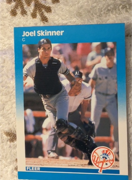 1987 Fleer #115 Joel Skinner — front