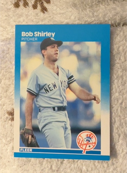 1987 Fleer #114 Bob Shirley — front