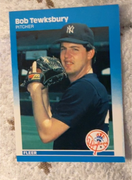 1987 Fleer #117 Bob Tewksbury — front