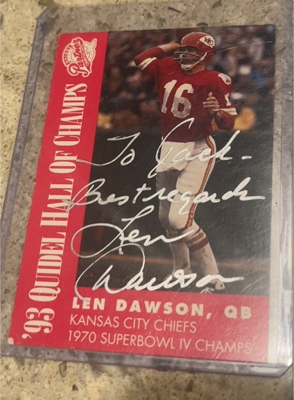 1993 Topps #33 Len Dawson — front
