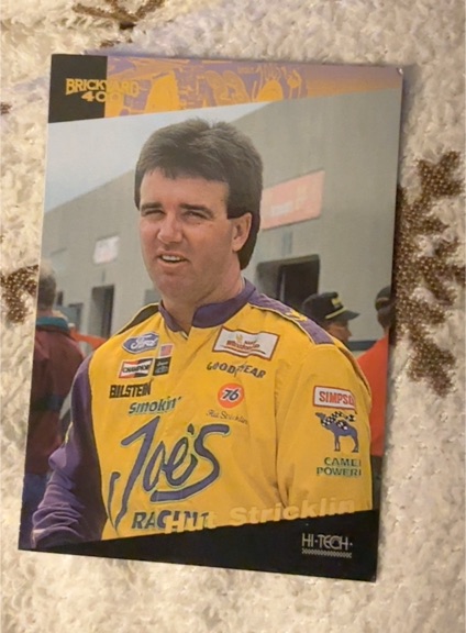 1995 Hi-Tech 1994 Brickyard 400 #76 Hut Stricklin — front