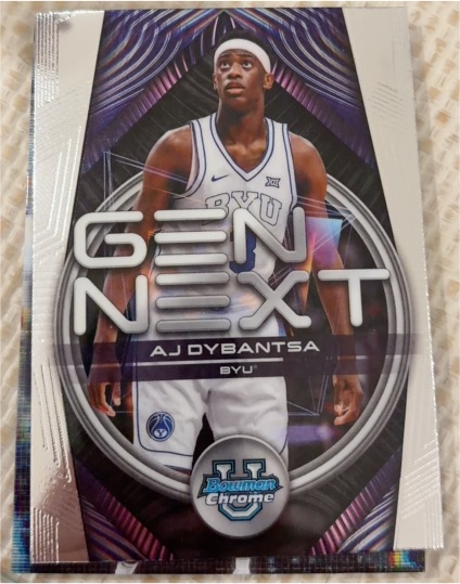 2025-26 Bowman Chrome Gen Next #GN-1 AJ Dybantsa — front