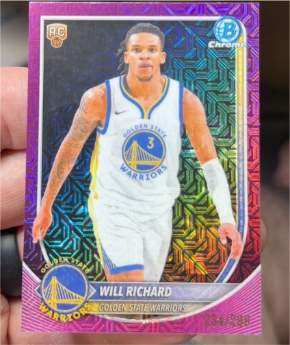 2025-26 Bowman Chrome #BCV-52 Will Richard — front