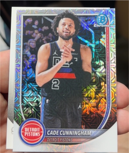 2025-26 Bowman Chrome #BCV-74 Cade Cunningham — front