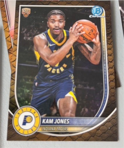 2025-26 Bowman Chrome #BCV-39 Kam Jones — front
