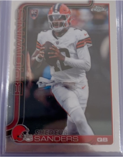 2025 Topps Chrome #315 Shedeur Sanders — front