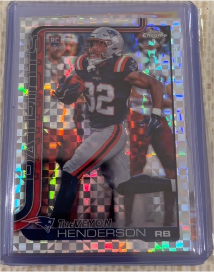 2025 Topps Chrome #328 TreVeyon Henderson — front