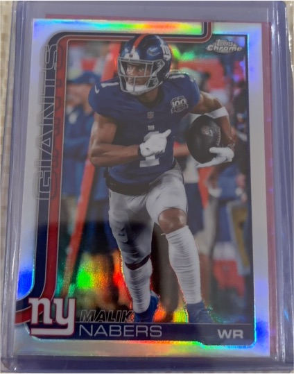 2025 Topps Chrome #225 Malik Nabers — front
