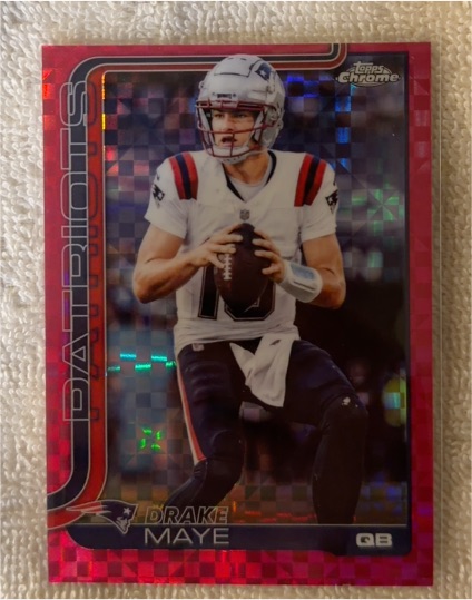 2025 Topps Chrome #207 Drake Maye — front
