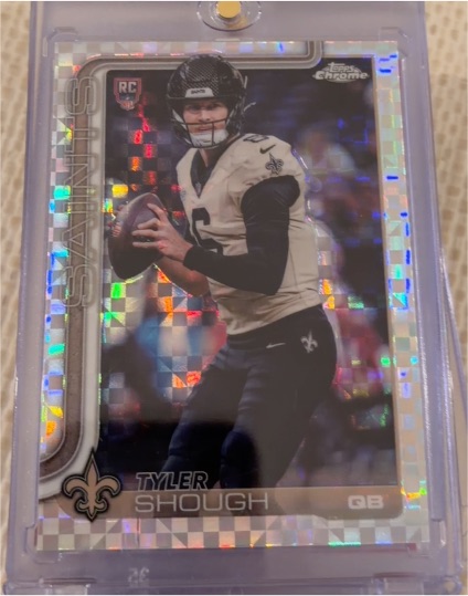 2025 Topps Chrome #398 Tyler Shough — front