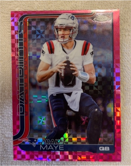 2025 Topps Chrome #207 Drake Maye — front