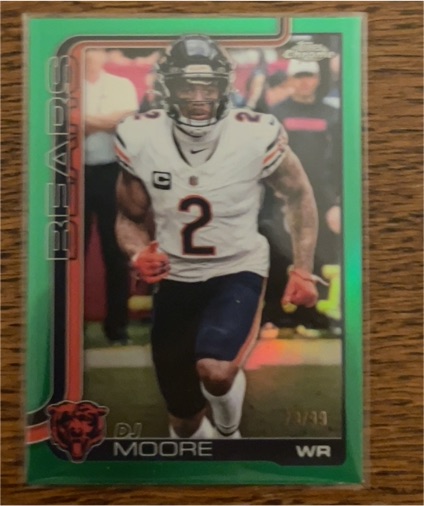 2025 Topps Chrome #48 DJ Moore — front