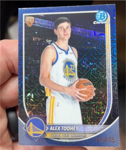 2025 Bowman Chrome #BCV-48 Alex Toohey — front