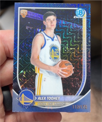 2025 Bowman Chrome #BCV-48 Alex Toohey — front