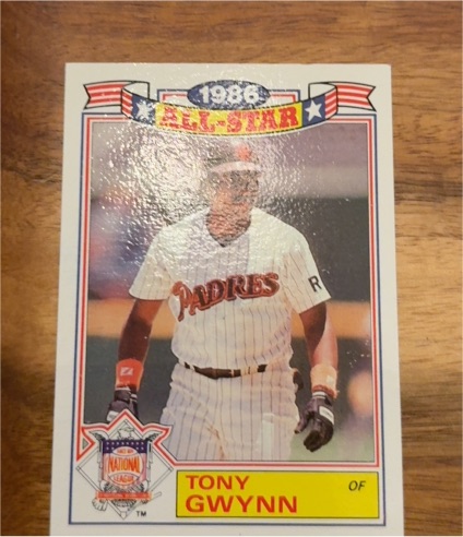 1987 Topps 1986 All-Star Game Commemorative #6 Tony Gwynn — front