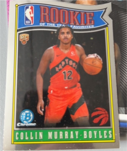 2025 Bowman Chrome #RY-9 Collin Murray-Boyles Rookie of the Year Favorites — front