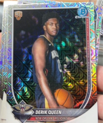 2025-26 Bowman Chrome #BCV-13 Derik Queen — front
