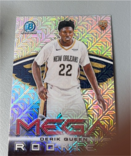 2025 Bowman Chrome #MR-13 Derik Queen Mega Rookies Mojo Refractor — front