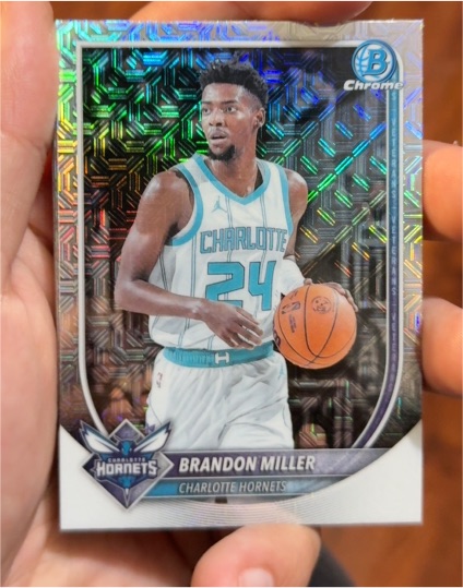 2026 Bowman Chrome #BCB-87 Brandon Miller — front