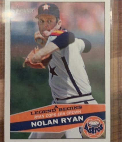 2015 Topps Heritage A LEGEND BEGINS Nolan Ryan — front