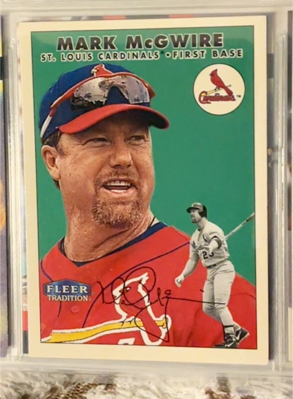 2000 Fleer Tradition Twizzlers #1 Mark McGwire — front
