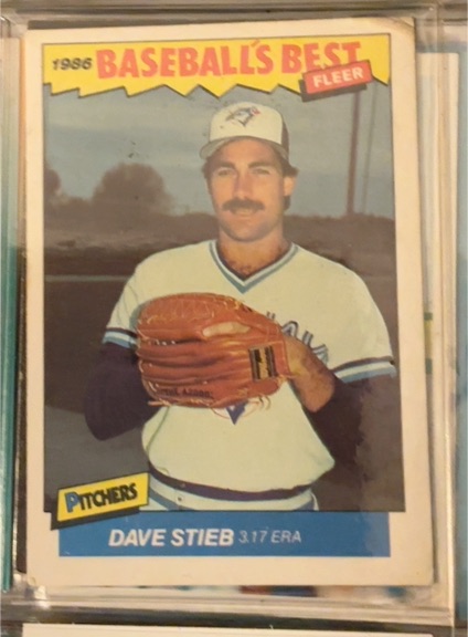 1986 Fleer Baseball's Best #37 Dave Stieb — front