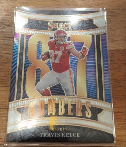 2025 Panini Select #10 Travis Kelce Select Numbers — front