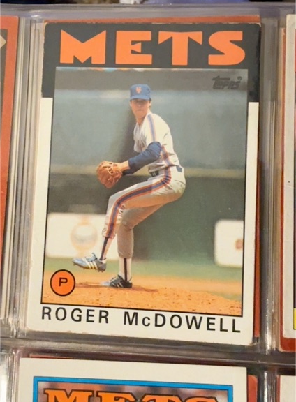 1986 Topps #547 Roger McDowell — front