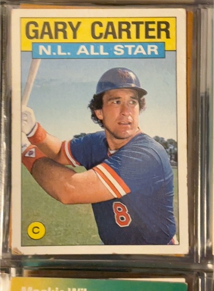 1986 Topps #708 Gary Carter — front