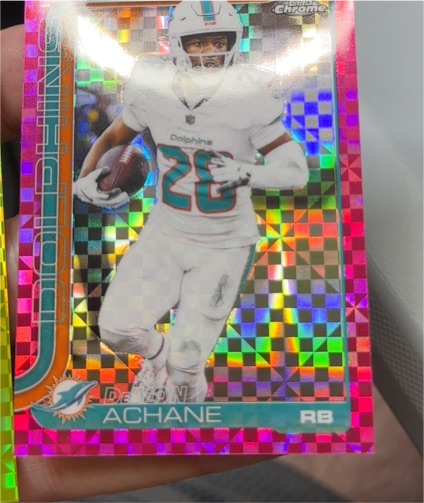 2025 Topps Chrome #188 De'Von Achane — front
