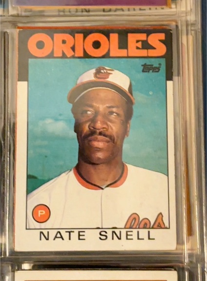 1986 Topps #521 Nate Snell — front