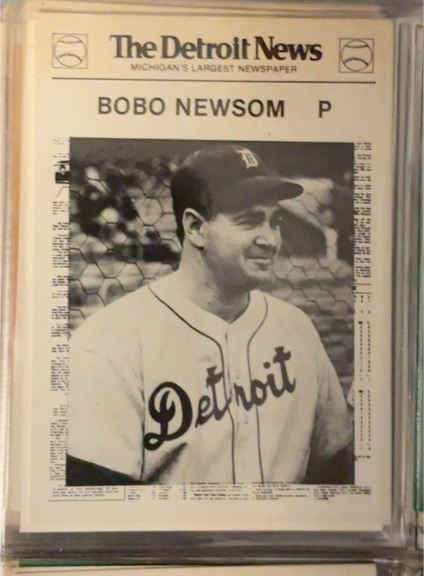 1981 Detroit News #64 Bobo Newsom — front